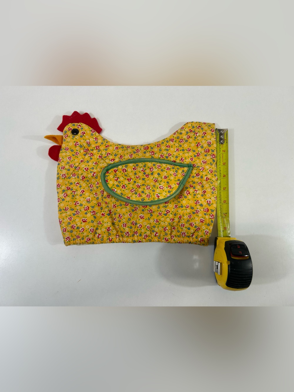 Yellow Floral hand made Chicken toaster cover grandma cottage core